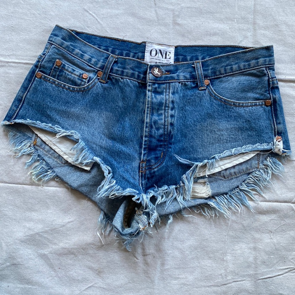 One Jean Shorts